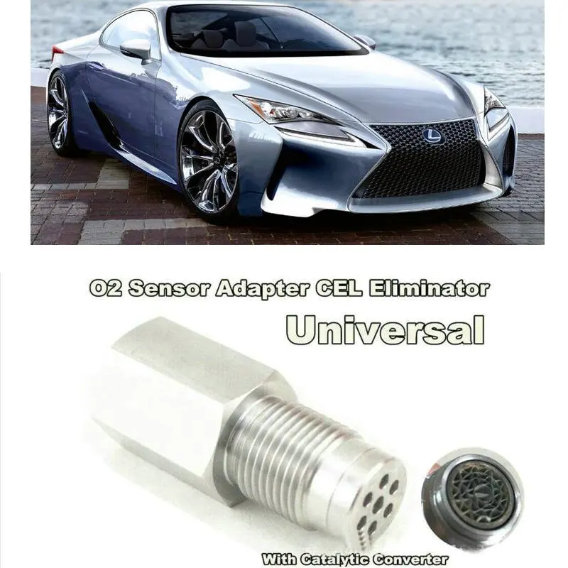 O2 sensor adapter cel eliminator with catalytic converter For Lexus ct es gs gx hs is lc lfa ls lx nx rc rx sc ux