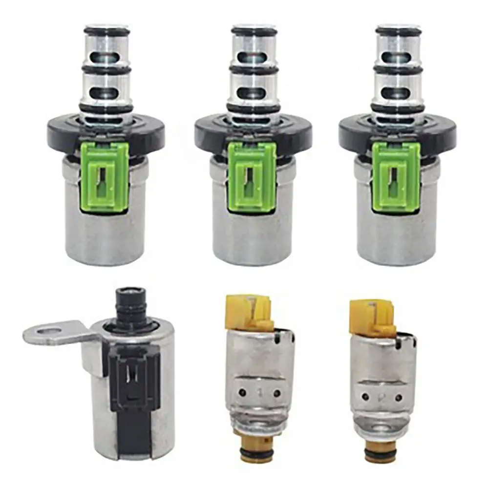 6Pcs/Set OE D46950/D48421A/4F27E/FN21 21 1F1/48420K R Shift Solenoid Valve Sturdy Transmission Valve for Fiesta/for