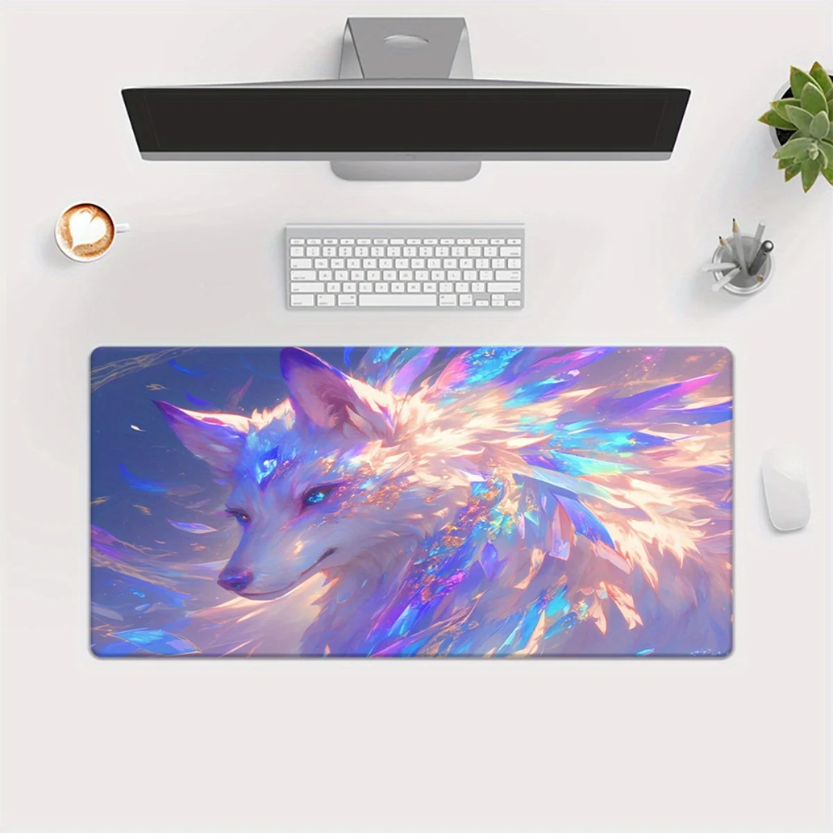 CIFBUY Multi-Functional Mouse Pad Keyboard Gaming Mouse Pad for Office PC Gamer Desk Mat Gift for Family and Friends