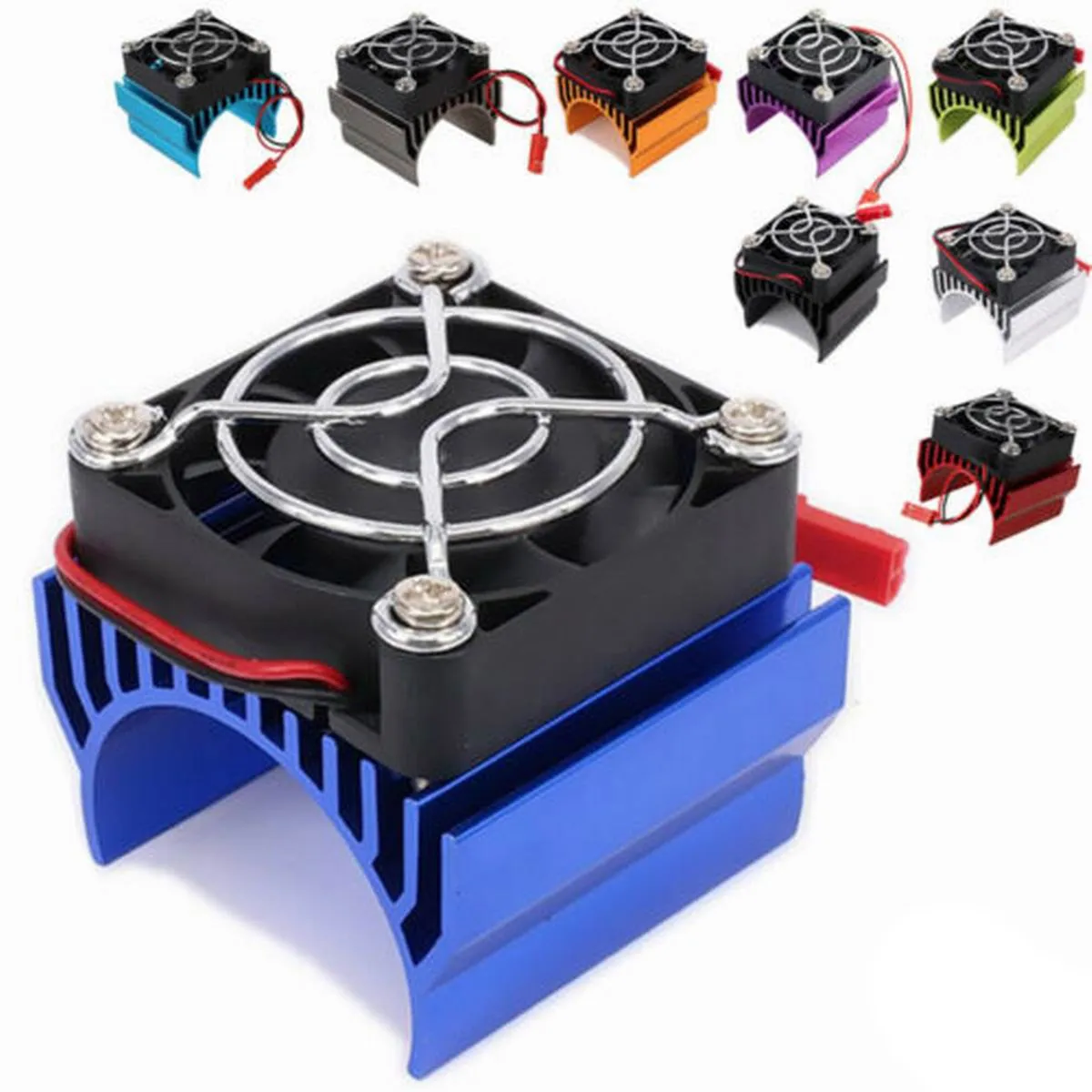 540/550/ Motor Heat Sink Cooler Heat Fin 36mm Diameter Radiator/cooler 4010 Dc 5v Cooling Fan For Rc Model Car Traxxas Hsp Scx10