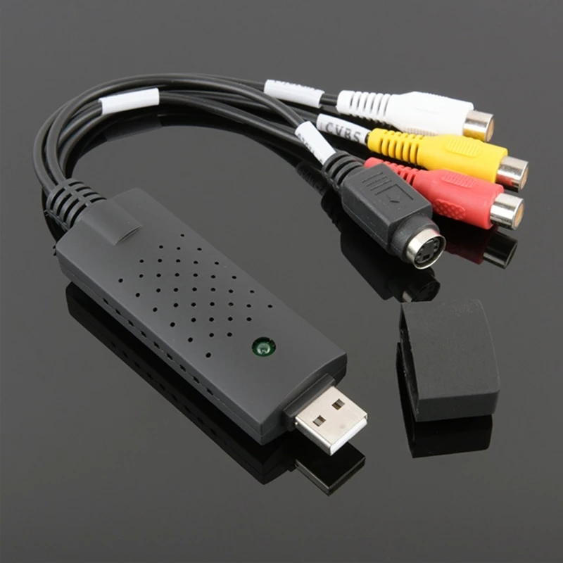 2023 New USB Video Card USB2.0 Video Converter with USB Cable for Video Recording and Editing Highly Resolution