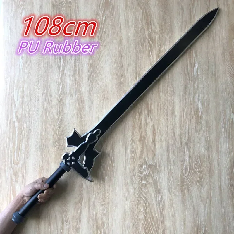 Sword Art Online Heavenly Sword SAO Weapon Kirigaya Asuna Weapon Kirigaya Kazuto Elucidator Cosplay Rubber Decorative 108cm