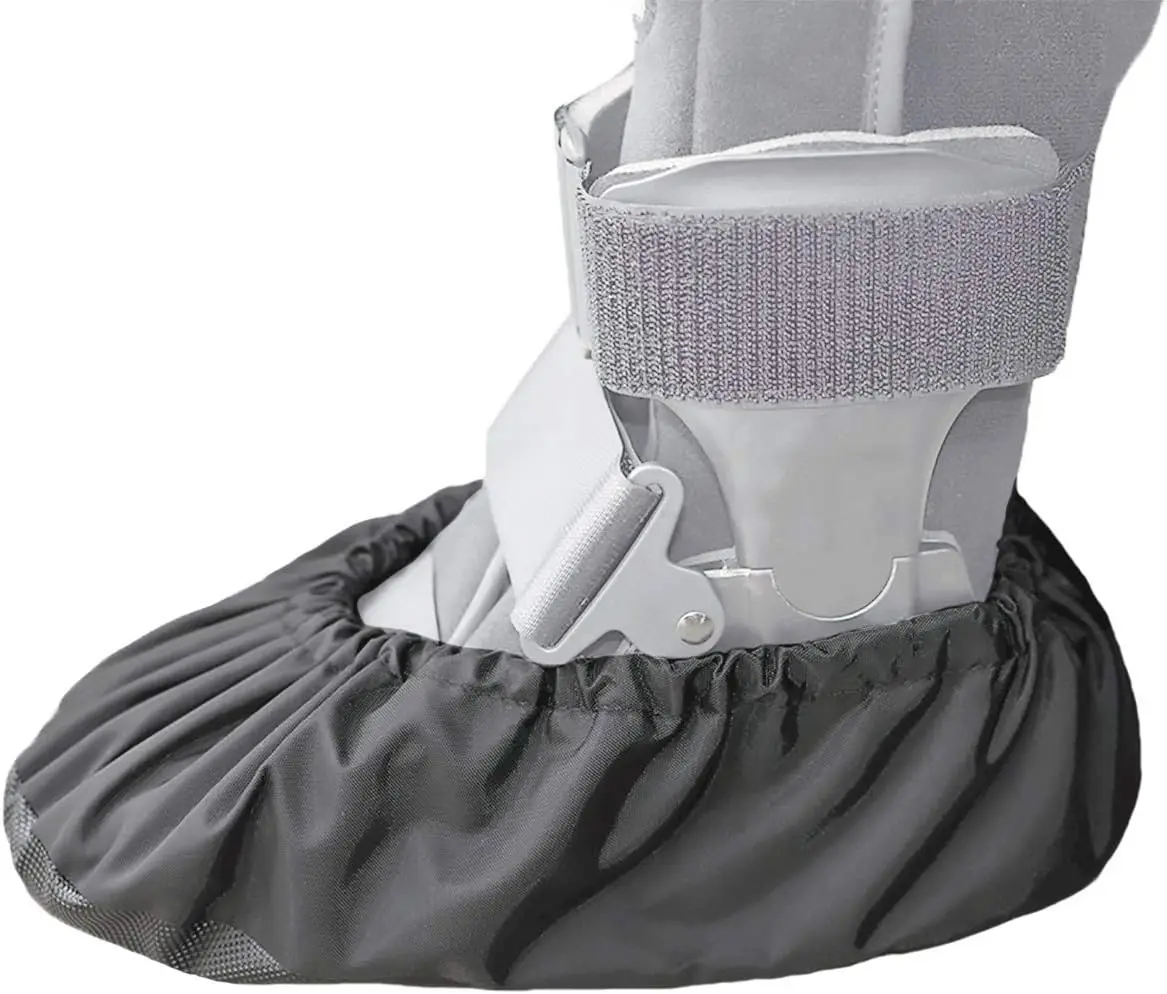 

Walking Boot Cover - Black Large Reusable Washable Non-Slip for Fracture Recovery