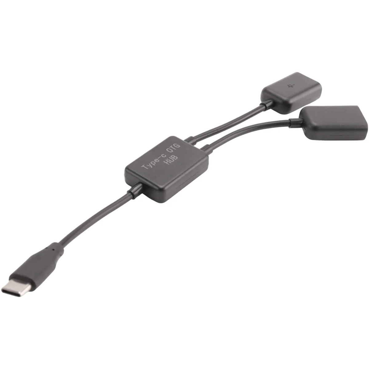 نوع C OTG USB ذكر إلى ثنائي 2.0 أنثى OTG شحن 2 منفذ محور كابل Y الفاصل