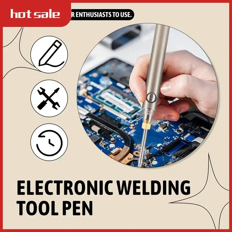 AT48-5V 15W USB Cordless Soldering Iron Kit 1100Mah USB Soldering Iron Charging Welding Repair Soldering Iron Tool