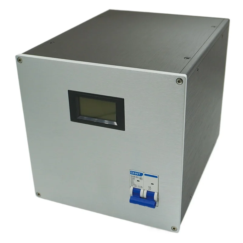 

260 Multi-Purpose Power Isolation Enclosure - 206x206x260mm Aluminum Case 6mm Front Panel for Audio Amplifier Power Filter DIY