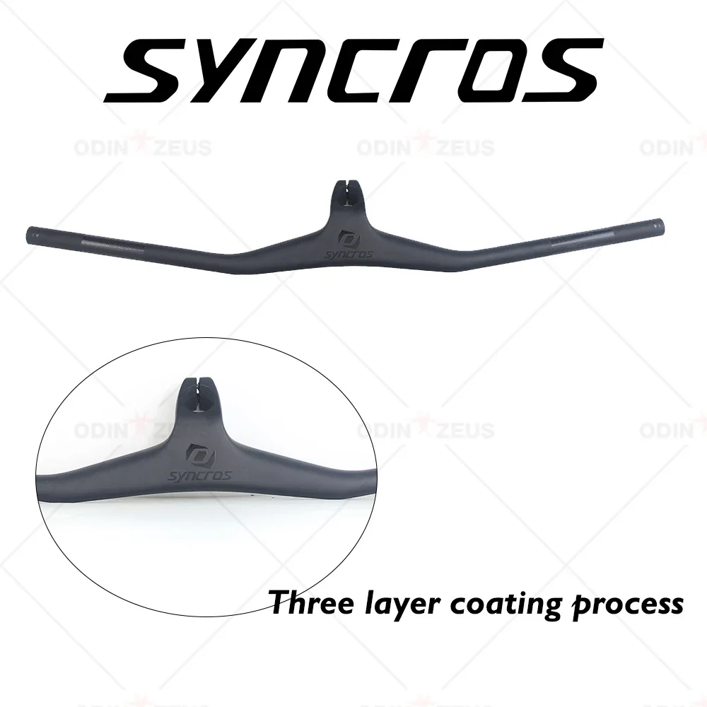 SYNCROS FRASER IC SL Carbon Fiber Integrated Handlebar -17°, 70/80/90mm Length, 28.6mm Clamp