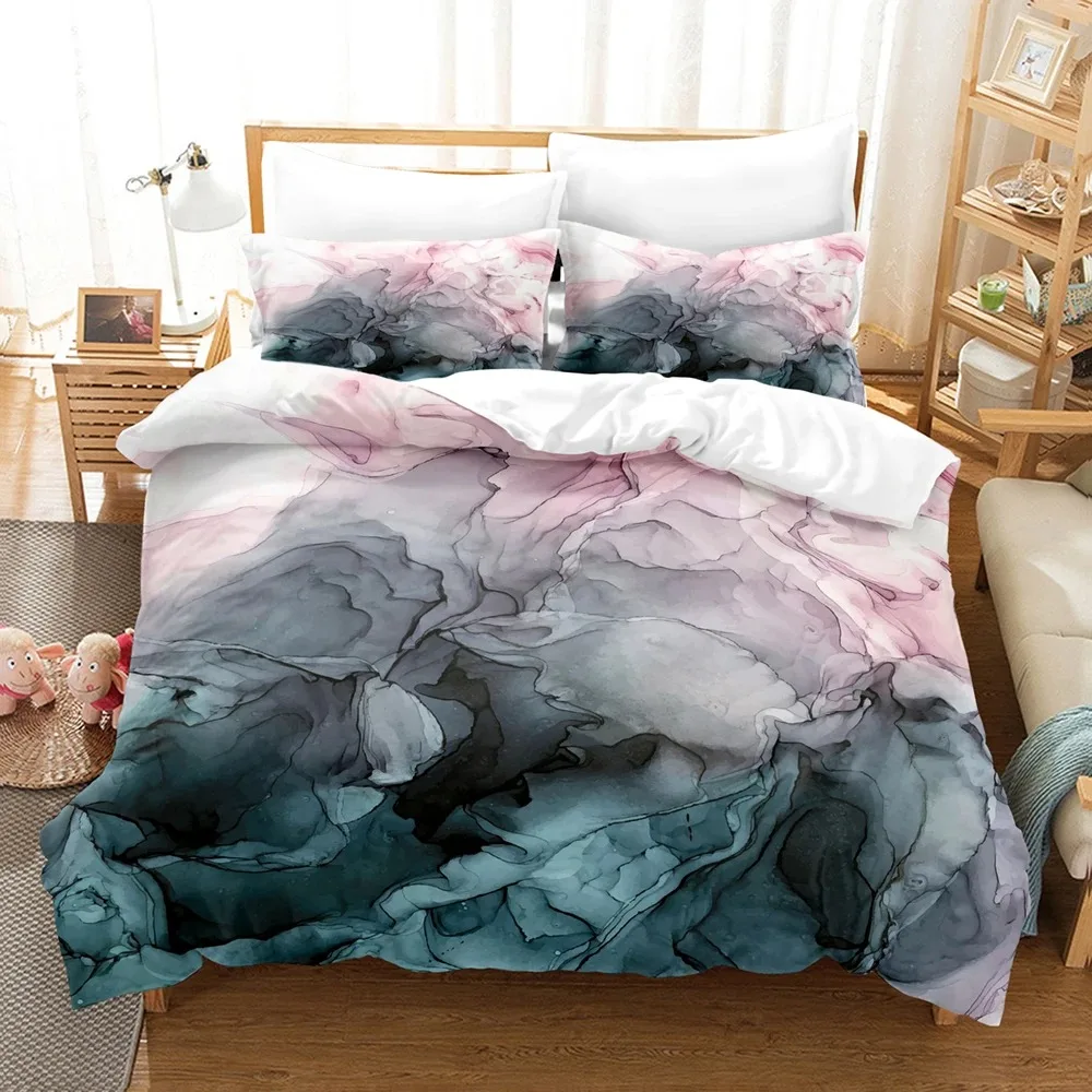 

Luxury 3D Black Marble Bedding Sets Simplicity Gilding Bed Linen Women Girls Single Double Twin Queen King Size Duvet Cover Sets