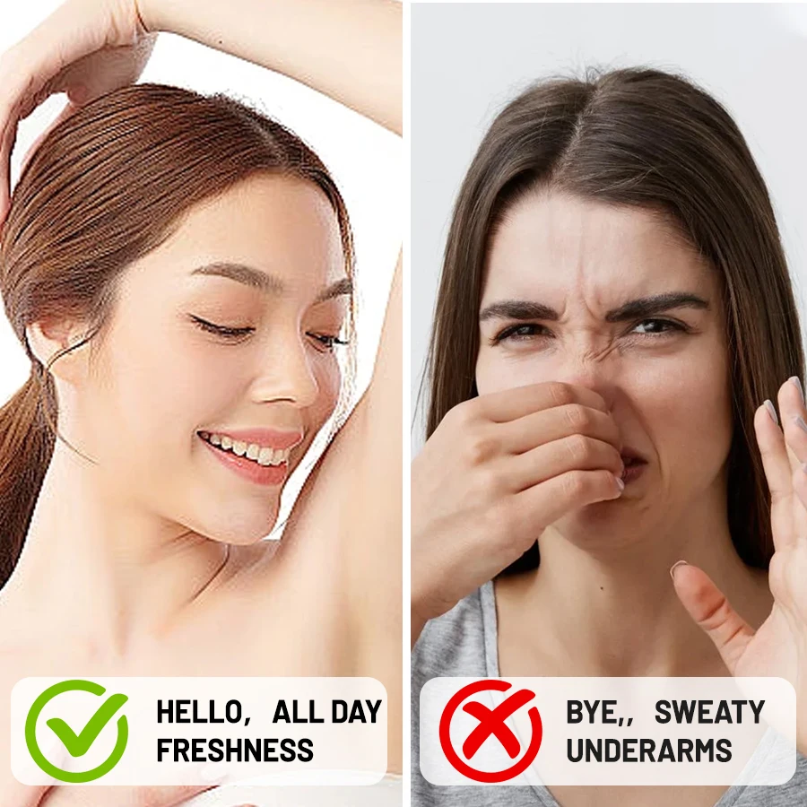 مضاد للتعرق مزيل العرق عصا العطور كريم مضاد للتعرق 48 ساعة طويلة الأمد منعش العطر مزيل رائحة الجسم للصيف