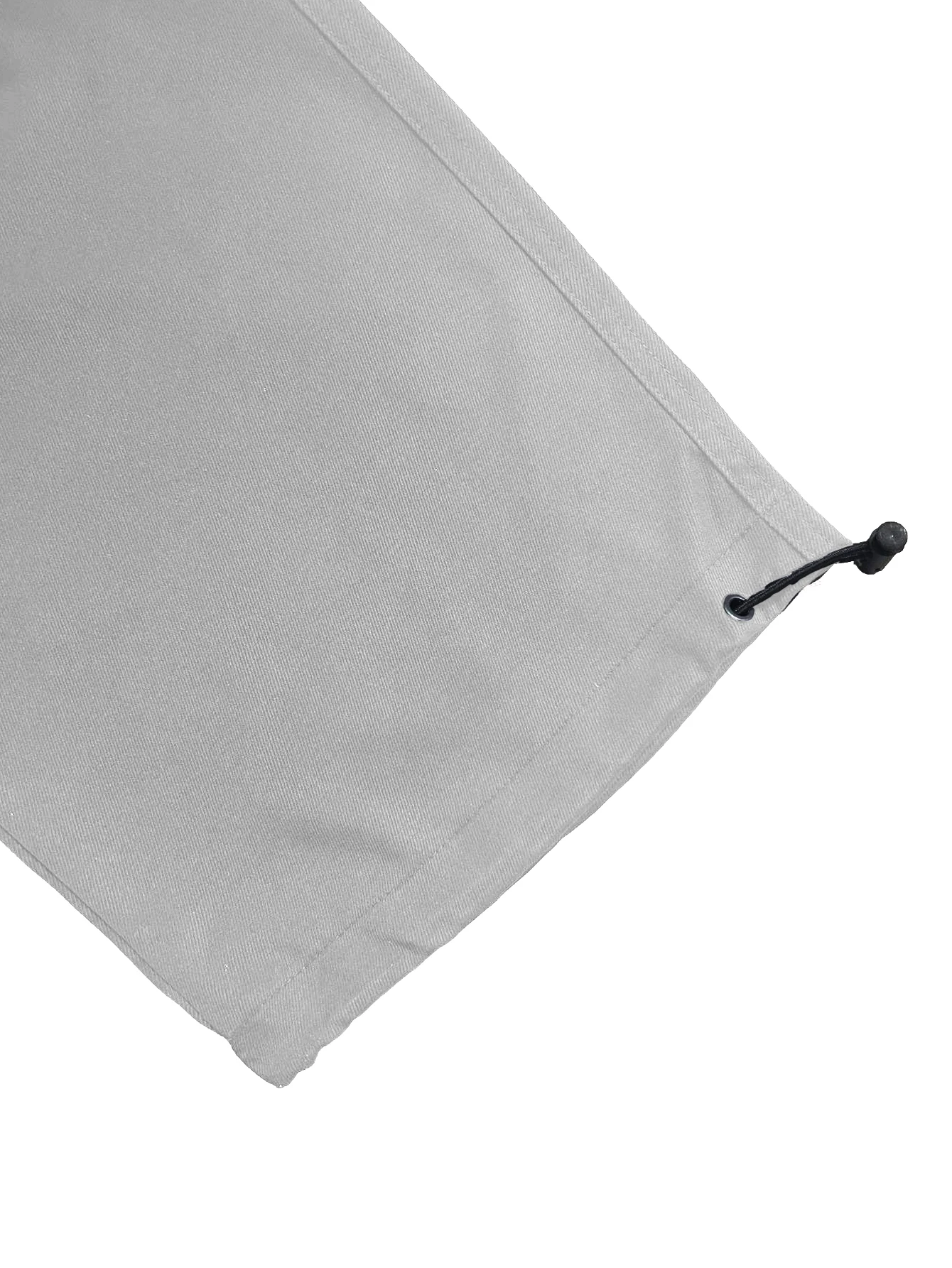 Einfarbige Cargohose für Herren mit Pattentasche, Kordelzug am Bund, normale Passform, lässige Hose mit geradem Bein für den Alltag – Detail 15