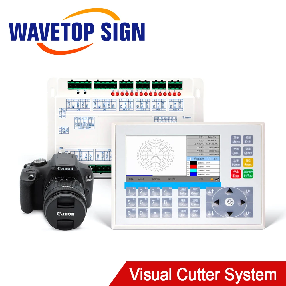 WaveTopSign Ruida RDC6445GZ-DFM-RD Co2 Laser Control System Single-track Large-format Visual Cutting System