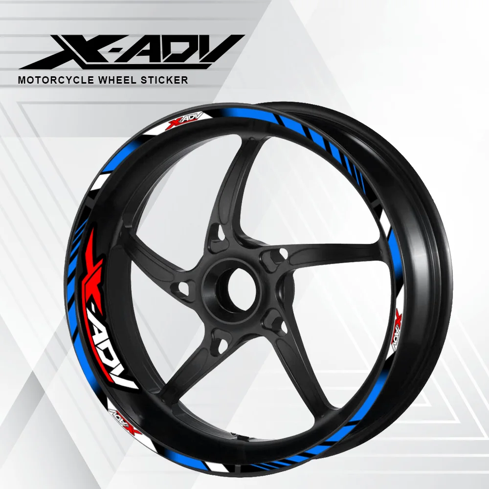 

For XADV 750 Xadv 750 Motorcycle Rim Sticker Wheel Hub Stripe Tire Decal Tape 17" 15" inch