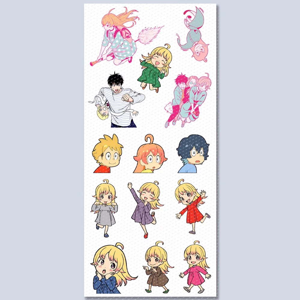 3 Stück/1 Packung Hexenuhr Aufkleber Wasserdicht Gepäck Telefon DIY Scrapbook Aufkleber Aufkleber Dekor B003