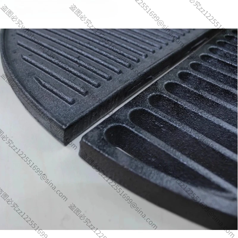 Suitable for 21 Inch Ceramic GrillSemi-circular Cast IronGrill, Cast Iron GrillPlate Cast Iron GriddleGrill