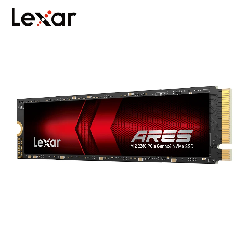 Original Lexar ARES SSD With Heatsink PCIe Gen4x4 M.2 2280 NVMe1.4 512GB 1TB 2TB 4TB Solid State Drive For Laptop Desktop PS5