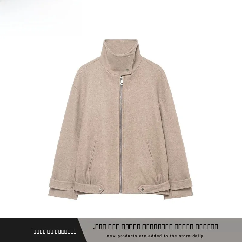 

Faionable Street Sle Pilot Jaet женское осенне-зимнее новое поступление воротник-стойка универсальное ZR Sle Long Sve полиэстер