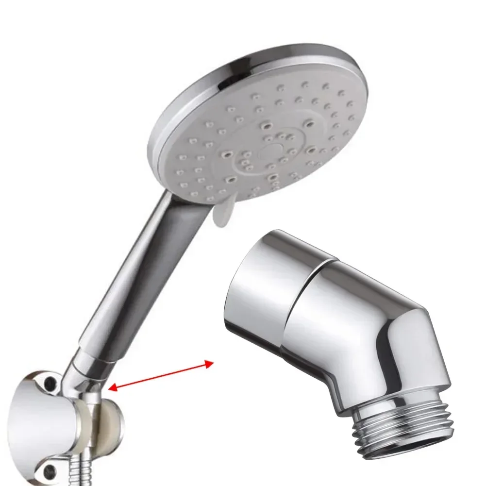 G1/2 Shower Elbow Adapter Hand Shower Top Spray Elbow Chrome Angle Female Thread And Male Thread 135° Shower Elbow NEW