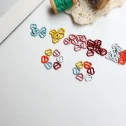 30Pcs 4mm Mini Heart Buttons For DIY Handmade Doll Clothes Doll Leather Belt Buckle for 1/12 1/6 Doll DIY Sewing