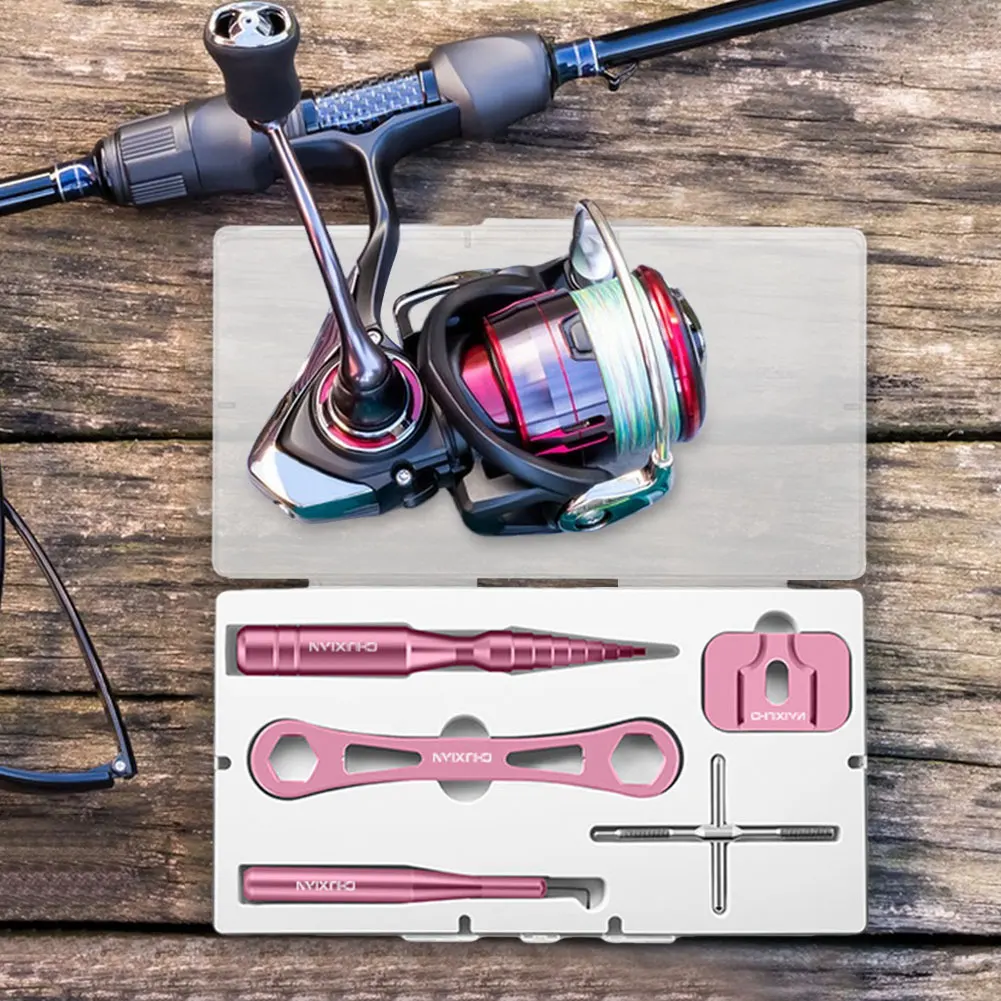Spinning Wheel Remover Tool Fishing Reel Maintenance Repair Tool Fishing Reel Repair Kit DIY Modified Spool Disassembling Tools