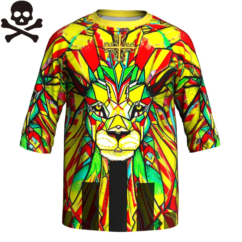 

Cycling Jersey Lion Motocross Shirt MTB Bike Monster Long Jacket Skull Top Bicycle Clothes Halloween Wear Outdoor Mountain Road