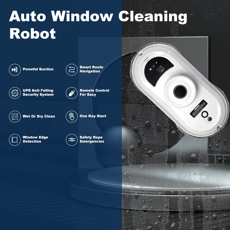 Window Robot Vacuum Cleaner Cleaning Electric Glass limpiacristales Remote Control Machine