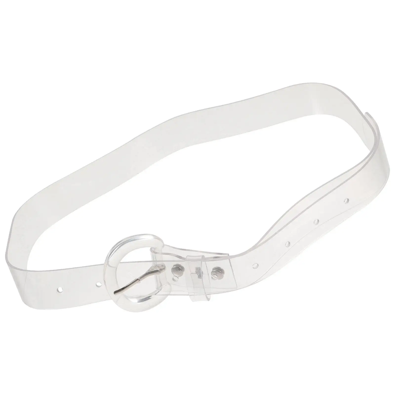

Transparent Waist Belt Lightweight Comfortable Breathable Women Fashion Accessories Stretchy PVC Transparent Strap Wide