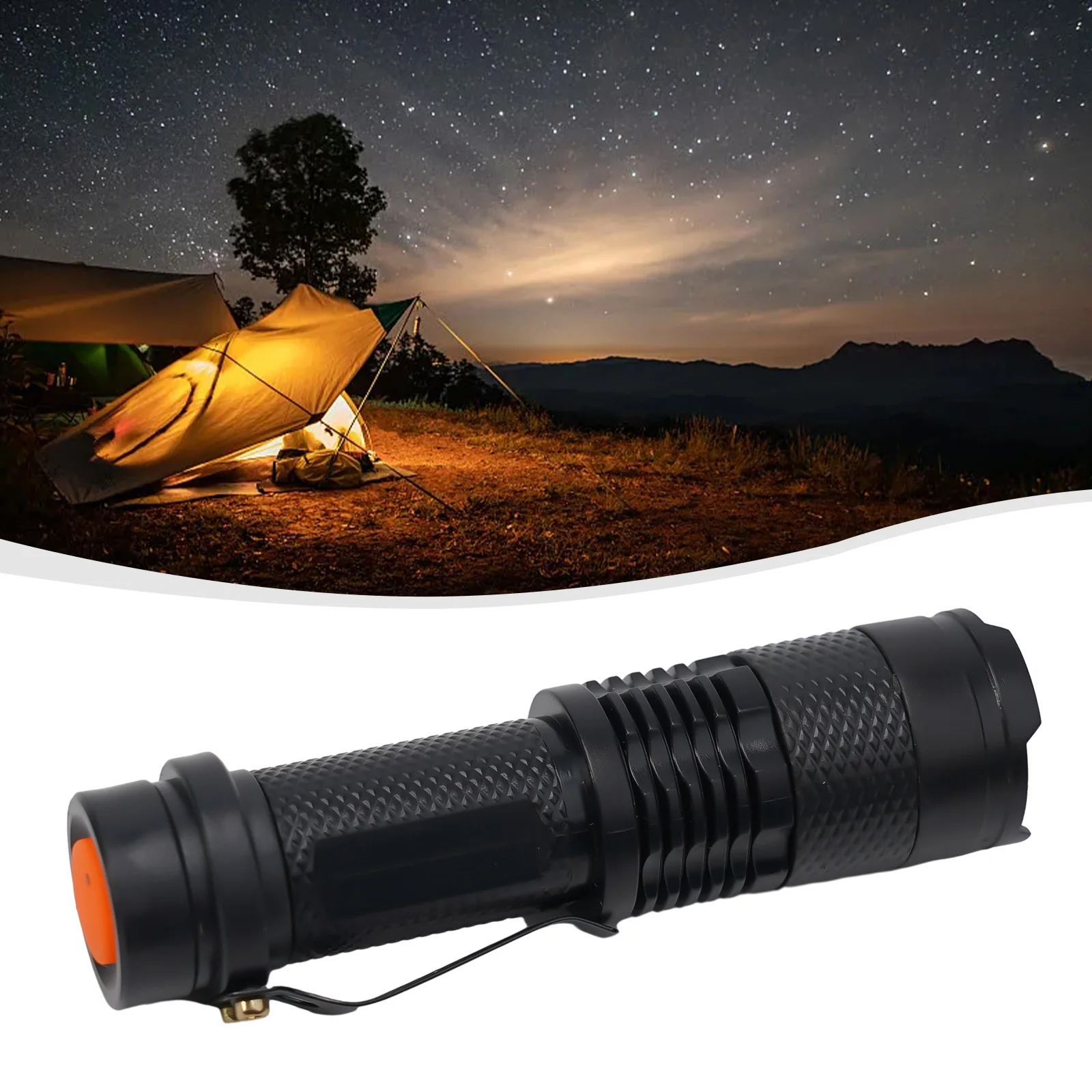 1pc Waterproof Flashlights Portable LED Camping Lamps 3-Mode Handheld Powerful LED Torch Light Lanterns