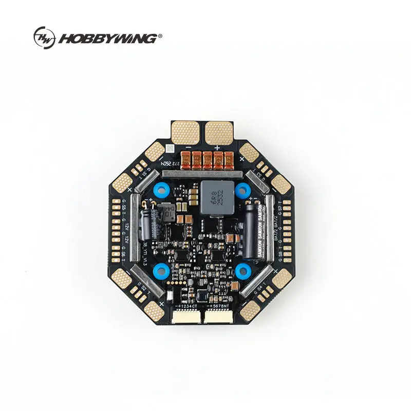 Hobbywing Distribution Board 8in1 12S Electrical Panel Board 120A Per Channel *4 High Current 140A Peak PDB Drone Power Parts
