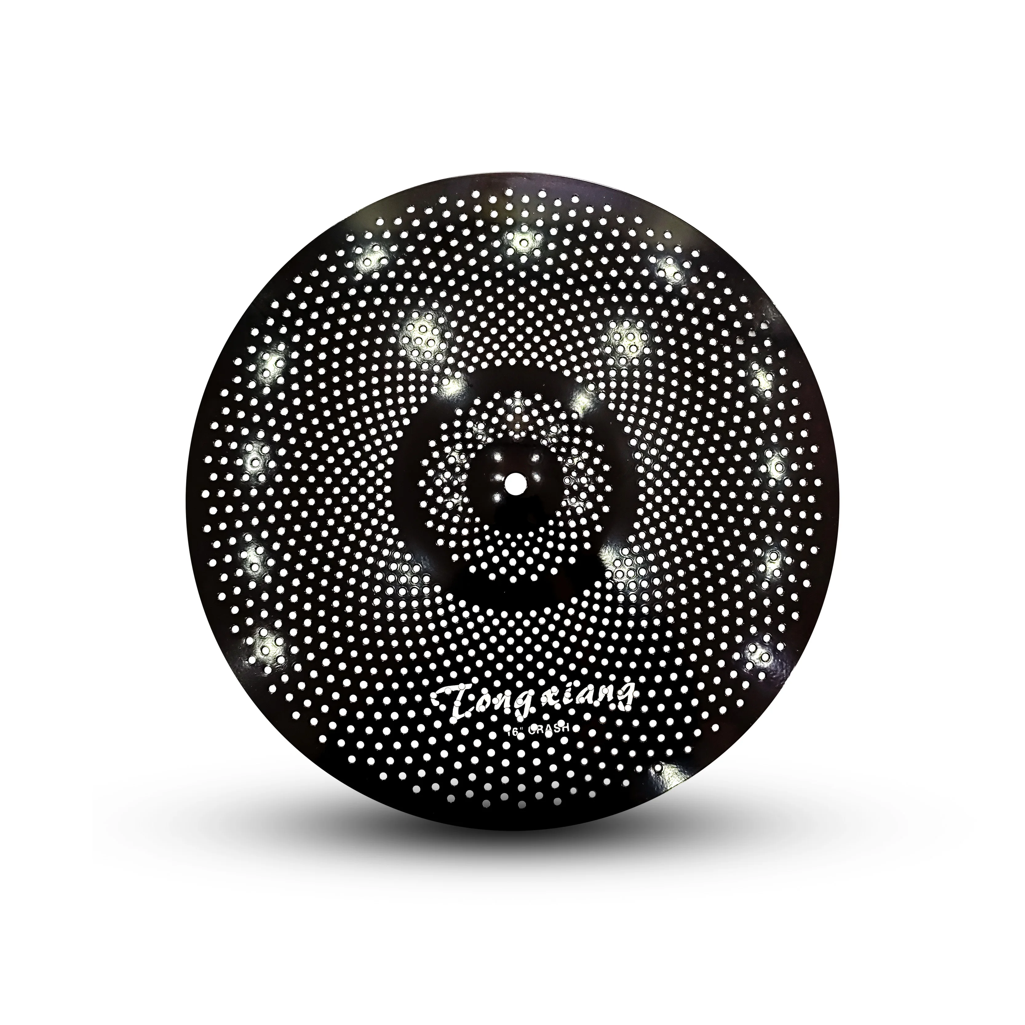 طقم مكون من 5 قطع من الصنج الصامت المصقول باللون الأسود مقاس 14 بوصة + 16 بوصة + 18 بوصة + 20 بوصة للتمرين #2