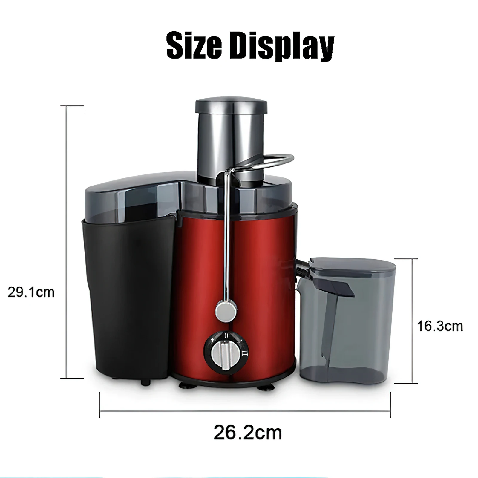 400W Electric Juicer Machine with 2.6\'\' Feed Chute 18000 RPM Powerful Whole Fruit Juicer Extractor Vegetable Fruit Mixer Blender