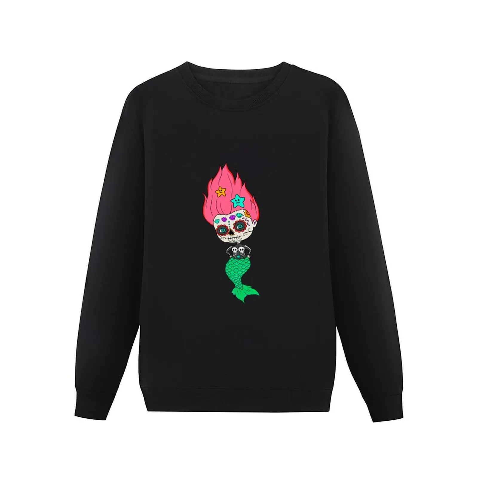 Day Of Dead Mermaid Lover Mexican Mermaid Sugar Skull Gear Pullover Hoodie clothes for men fashion men oversize sweatshirt