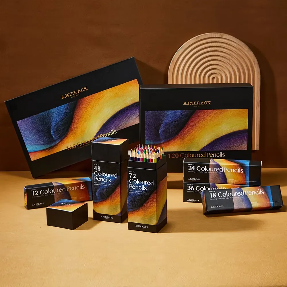 12-160-color-oily-color-pencil-water-soluble-easy-coloring-hexagonal-wood-handle-set-art-painting-sketch-stationery-supplies