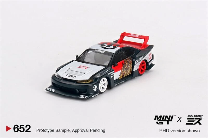 

Мини GT #652 1:64 фунта-супер силуэт nissan S15 SILVIA литая модель автомобиля