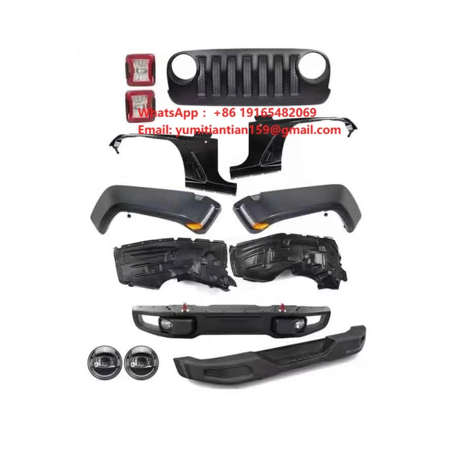 JL Style Auto Parts for Jeep Wrangler JK 07+ Body Kits Grille Headlight Taillight Fender Flares