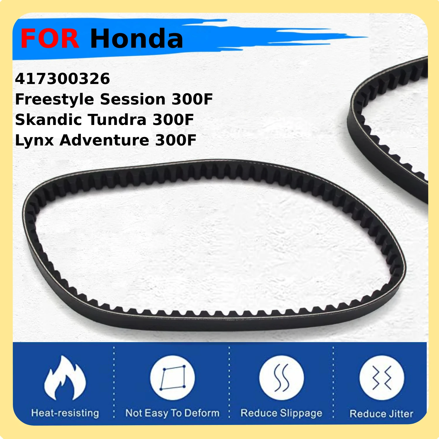 

Motorcycle Parts Engine Gearbox Drive Belt For Honda SCV100 Lead 100 JF11 2003 2004 2005 2006 2007 23100-GCC-771 23100-GMF-890