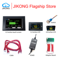 JIKONG BMS Smart Lifepo4 Battery Accessories RS485 RJ45 Power Switch Cables Adapter 3.2/4.3 Inch LCD Display For JKBMS Balancer