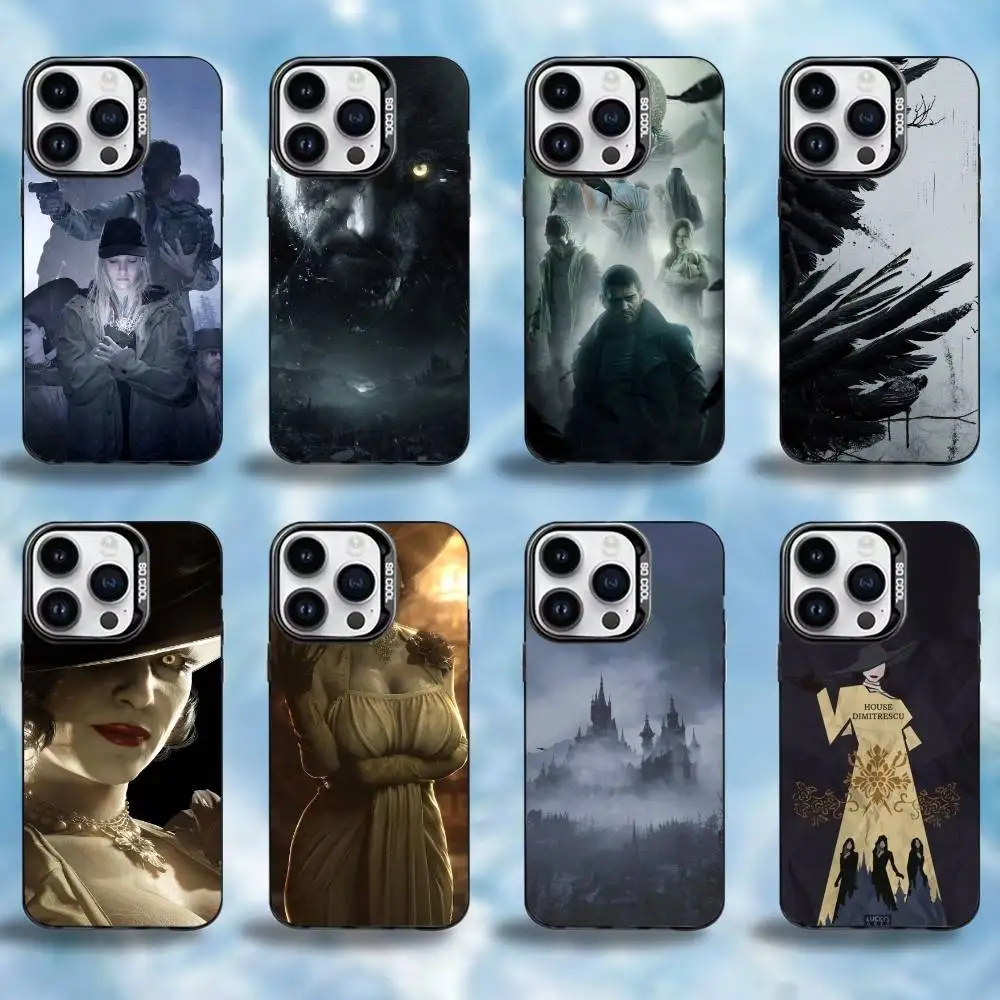 

Game R-Resident E-Evil Village Phone Case For iPhone17,16,15,14,13,12,11 Plus,Colorful Silver Phone case Funda Cover