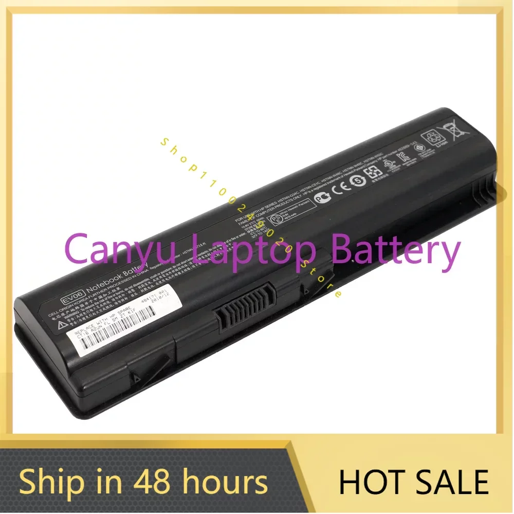 

Аккумулятор EV06 2024 для HP Pavilion DV4 DV5 DV6 G60 CQ40 CQ60 484170-001 484170-002 HSTNN-CB72 HSTNN-DB72 UB72 HDX16t