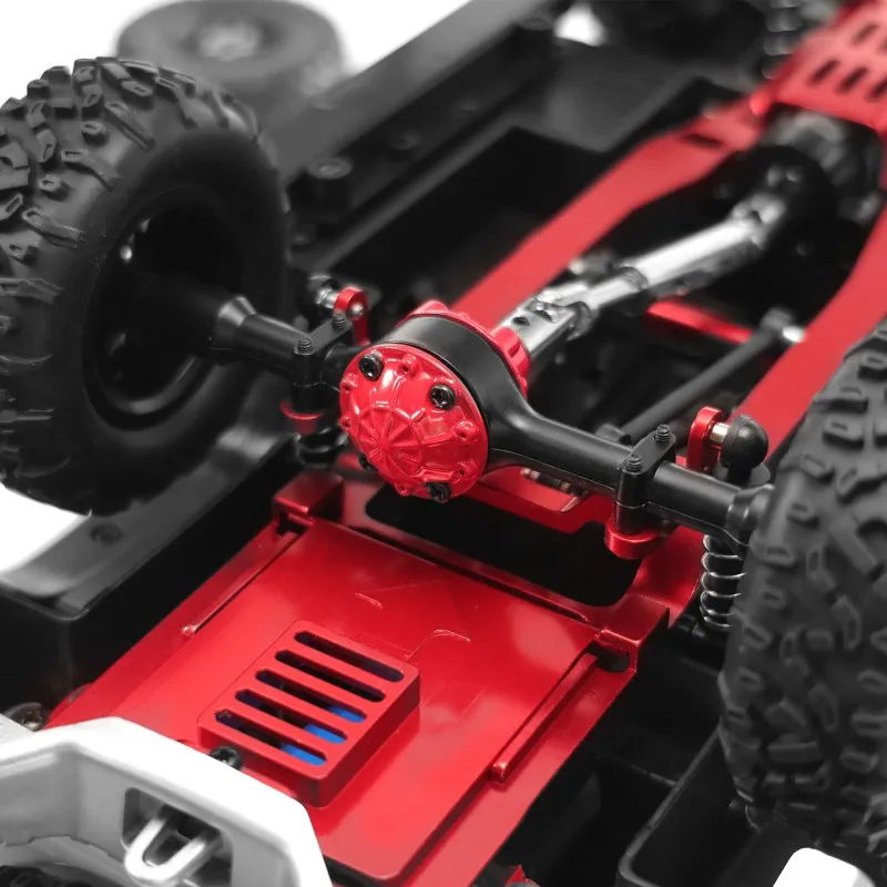 A48U Ponte dell'asse posteriore in metallo per LDRC LD1297 LD1279 Parti di aggiornamento per auto RC con accessori kit albero motore