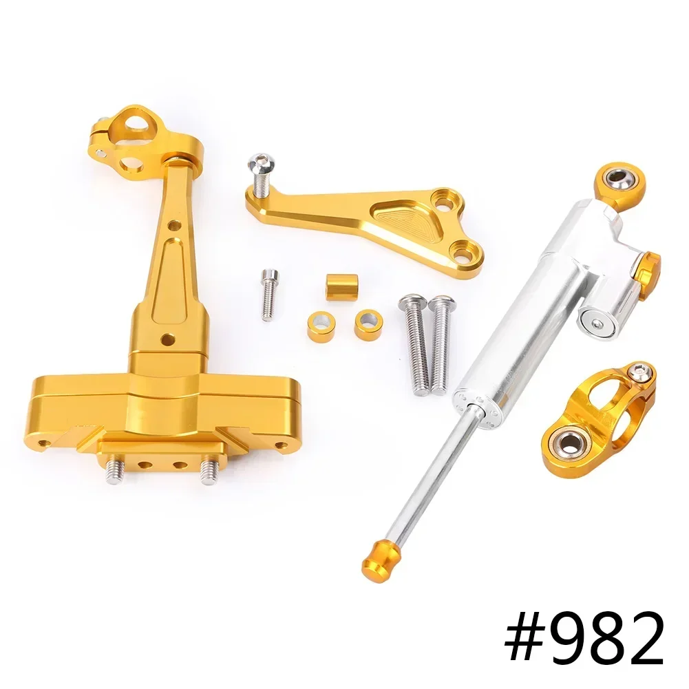 

Для Honda CB650F 2014 2015 2016, алюминиевый стабилизатор рулевого управления мотоцикла с комплектом кронштейнов, контроль безопасности, анодированный