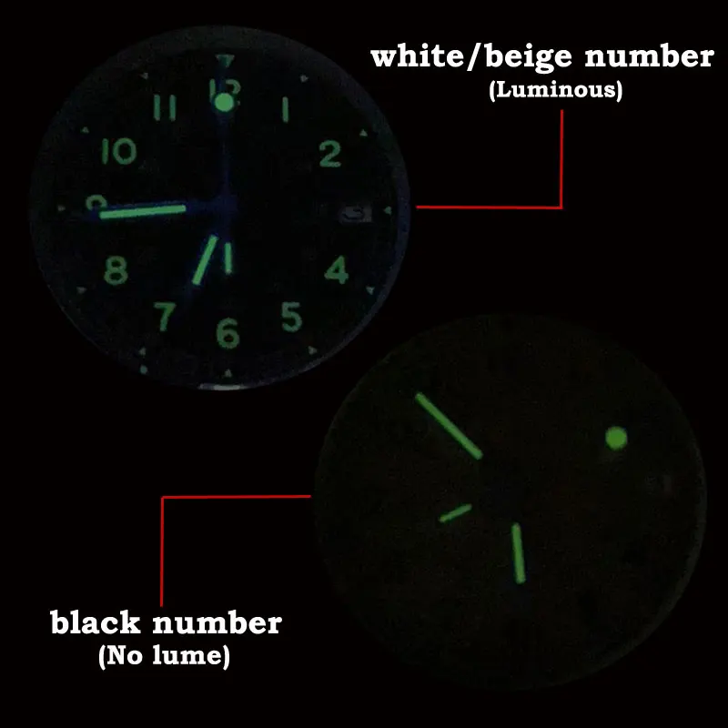 29mm NH35 Pilot Watch Dial MOD Accessories for NH36 NH38 NH70 NH71 NH72 4R35 4R36 for Automatic Men Watch Date Window