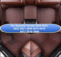 Alfombra de suelo de coche de cobertura completa personalizada para Hyundai Tucson 2024 2023 2022 2021 2020 2019 2018, accesorios interiores de coche, alfombra