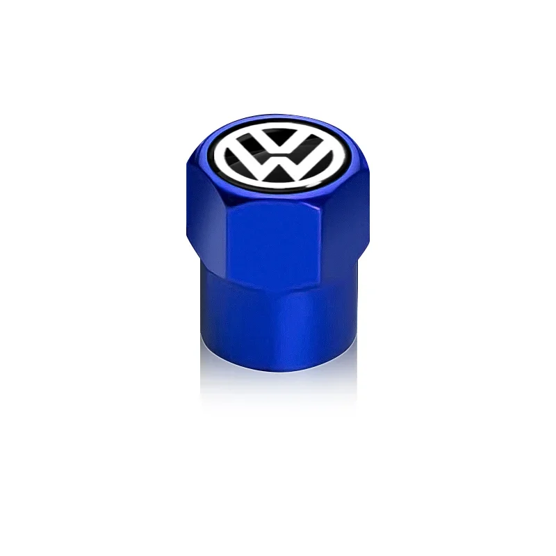 4 Stück Auto-Reifenventilkappen Staubschutz Auto-Emblem Zubehör für VW CC Polo 6R Golf 4 5 6 7 MK7 MK4 MK6 Passat B6 B8 T4 T5 Tiguan – Detail 5