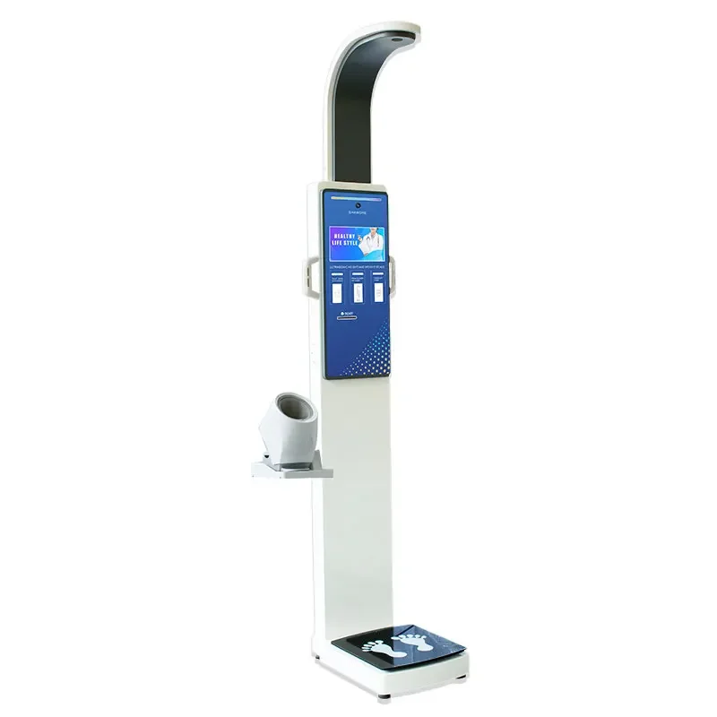 Digital Health Kiosk Height Weight BMI Blood Pressure Scale