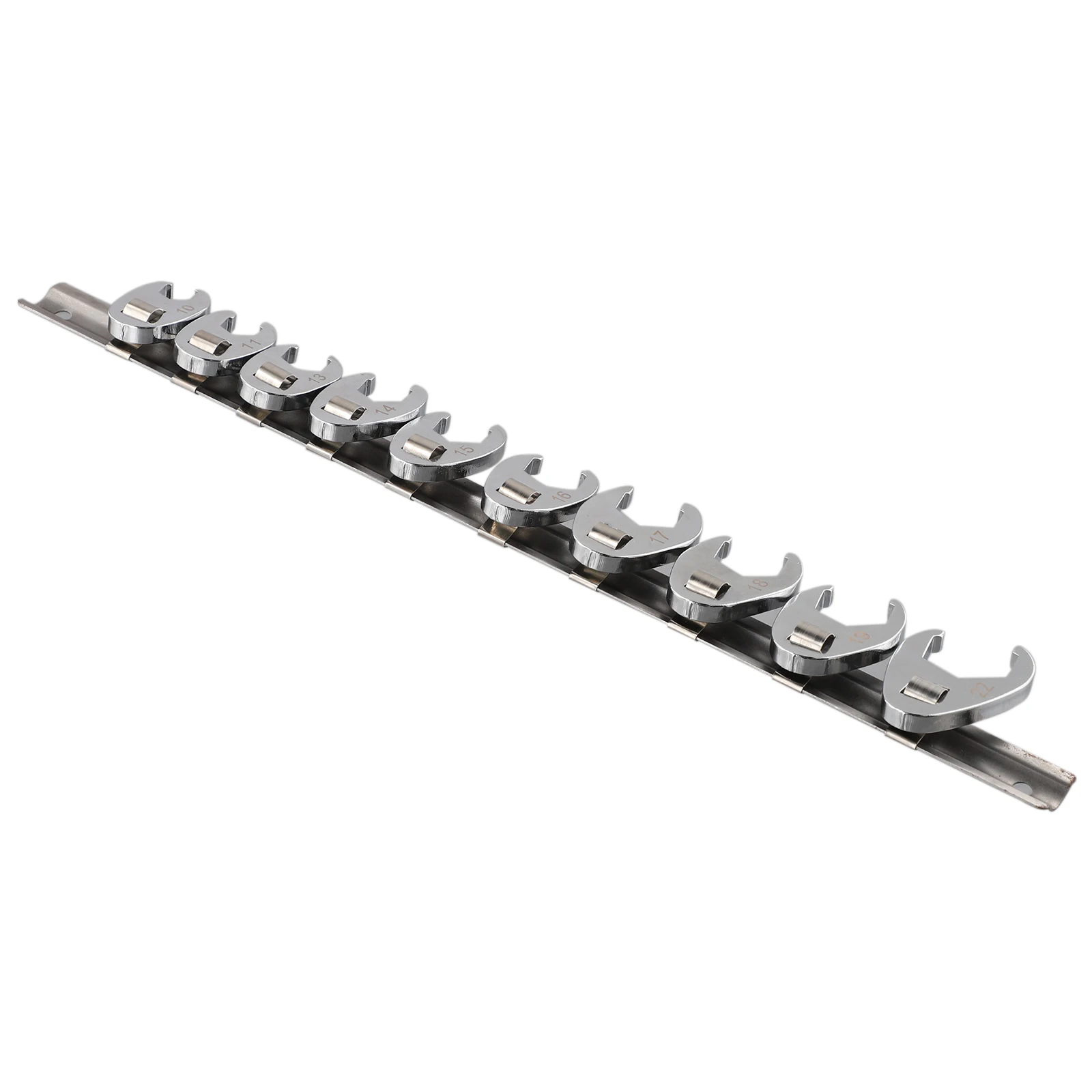 

10Pcs Metric Foot Open End Spanner Crowfoot Wrenches Set 3/8Inch Drive Crowfoot Wrench 10-22mm For Loosening/fastening Nut Bolt