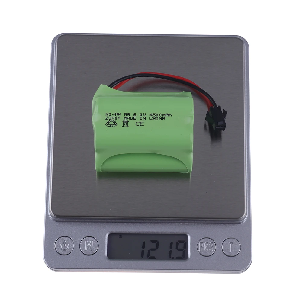 Batterie aste SM Plug and Charger, 6V, 4500mAh, NI-laissée, Pièces précieuses pour jouets RC, Voitures, Bateaux, Robot, Pistolet, AA, 3000mAh