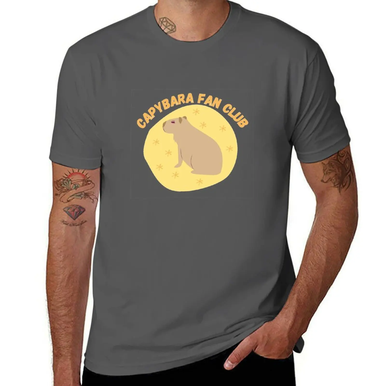 

Capybara Fan Club T-Shirt printed t shirts for man t shirt custom print T-Shirt