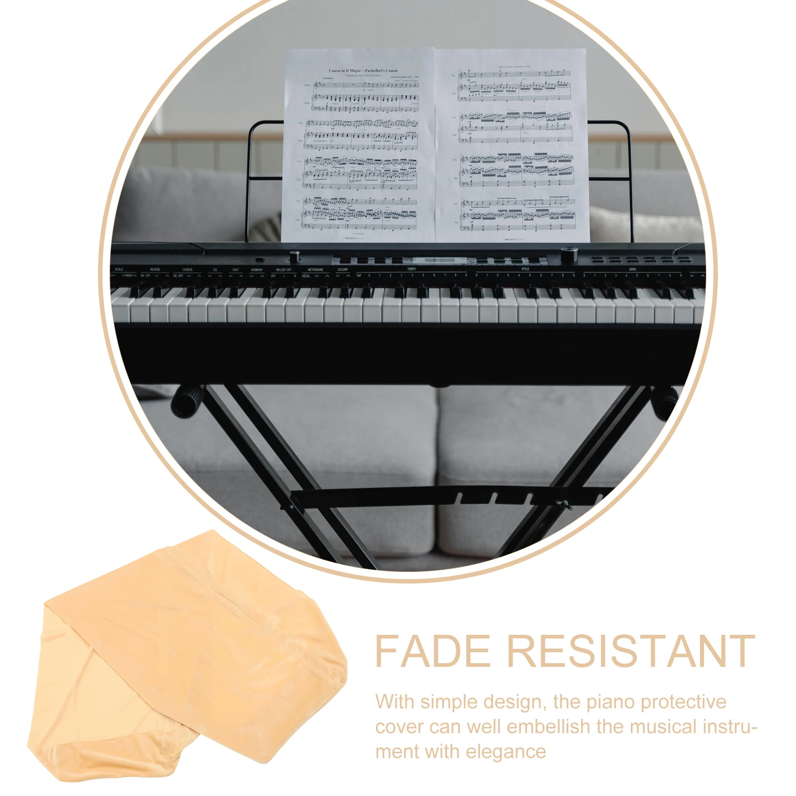 

Electric Piano Cover Keyboard Cloth Dust Covers Ultra-dustproof Flannel Protective Miss & Accessories