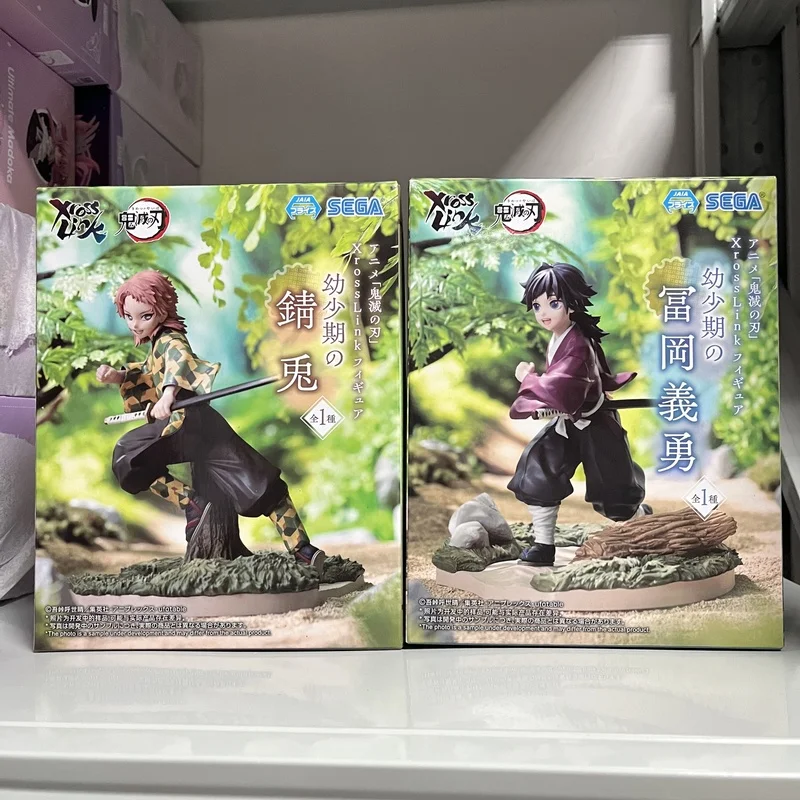

В наличии подлинная Sega Demon Slayer Xross Link Sabito и Tomioka Giyuu аниме фигурка модель настольный орнамент коллекционные игрушки