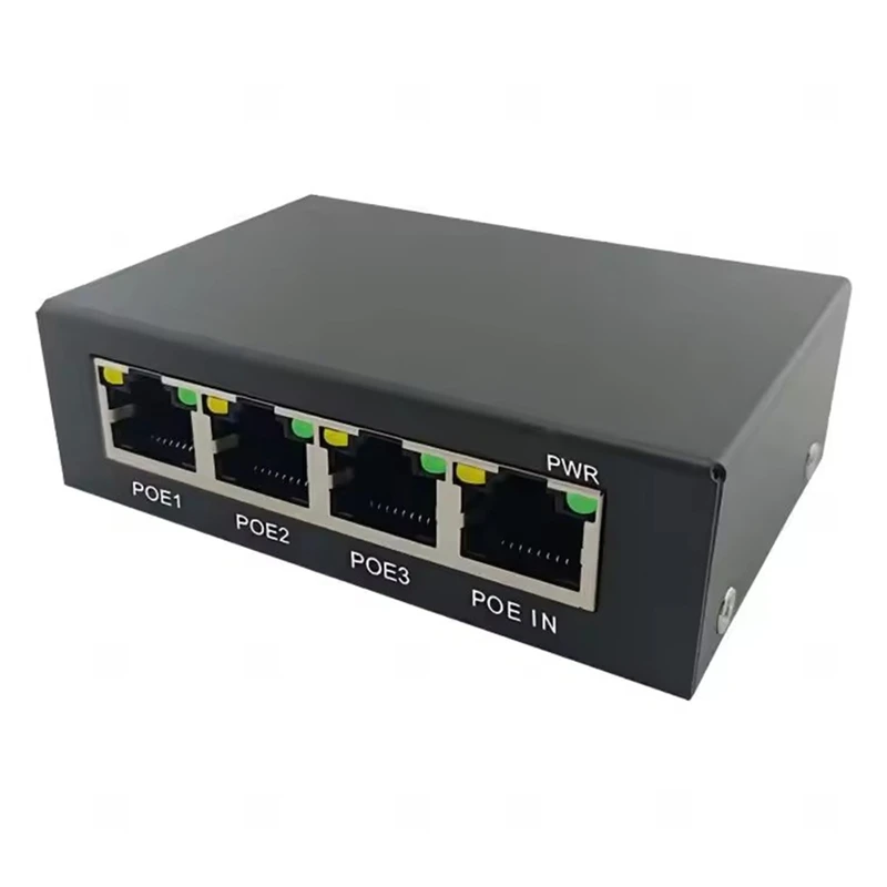 

4 Ports Full Gigabit Poe Extender/Repeater 100/1000M Network Switch Extender For Poe Switch NVR IP Camera AP